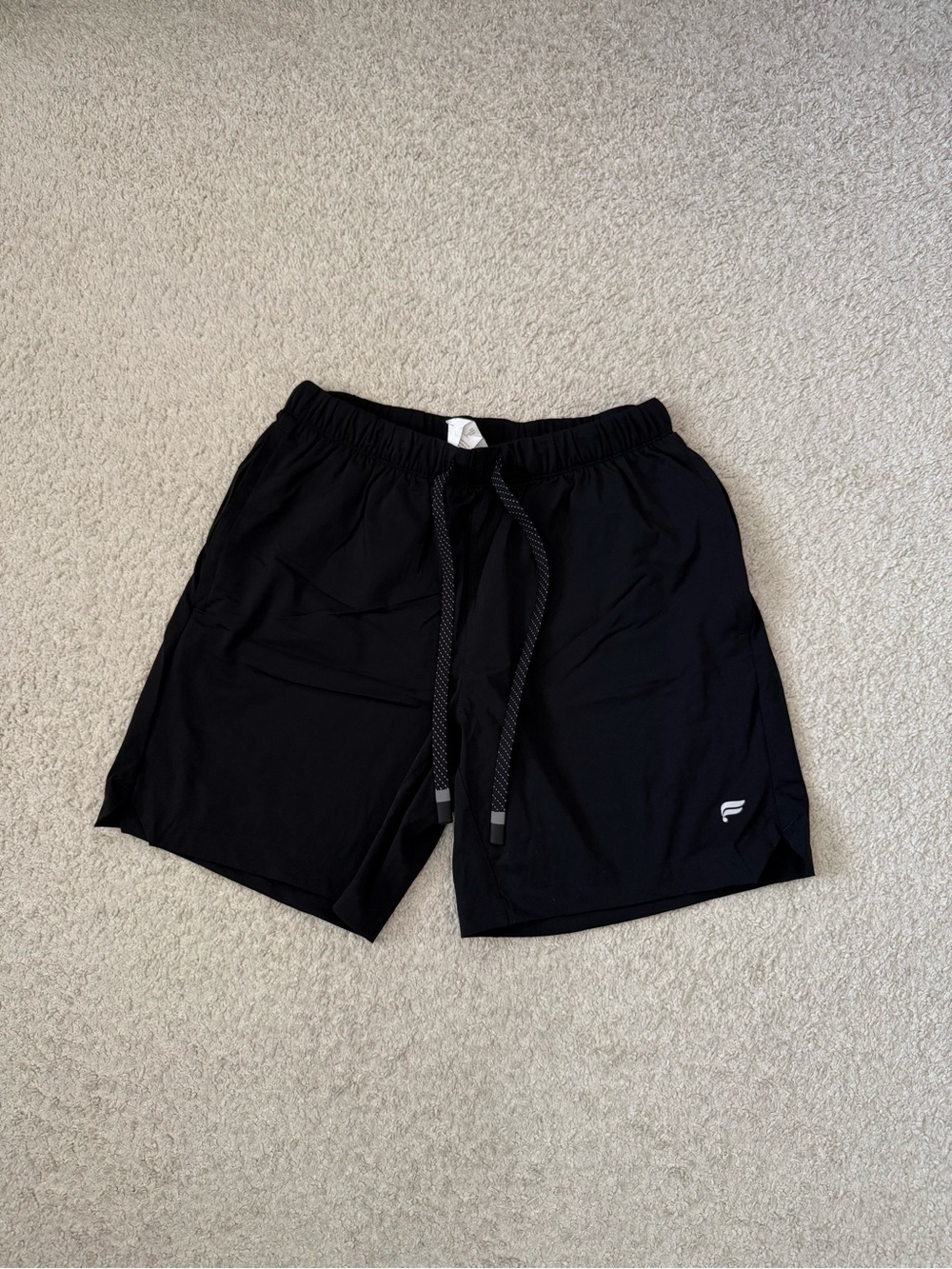 Men's Black Fabletics Athletic Drawstring Shorts